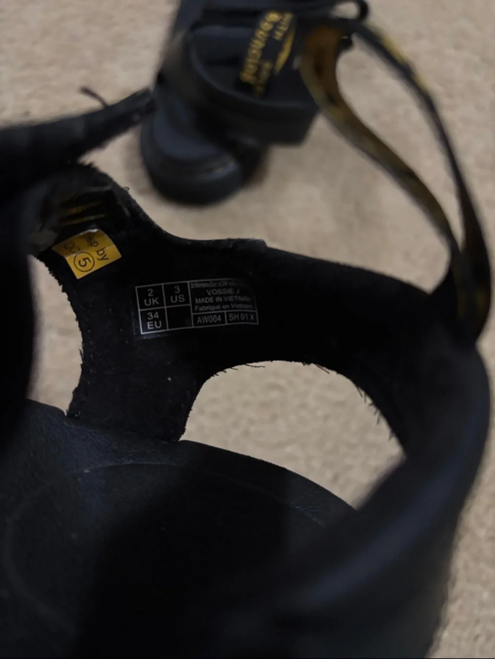 Dr. Martens JUNIOR KLAIRE Leather Strap Sandals